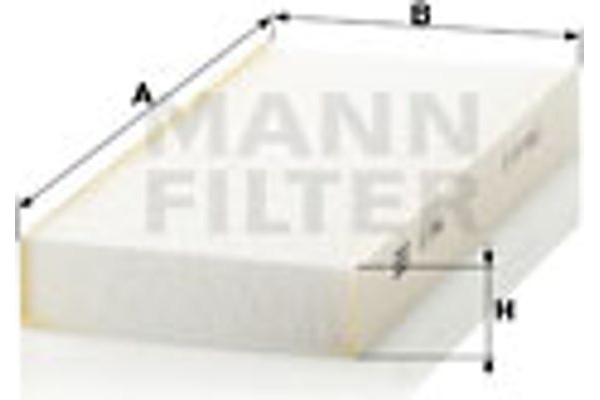 MANN-FILTER Φίλτρο, Αέρας Εσωτερικού Χώρου - Cu 2642