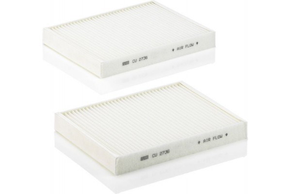 MANN-FILTER Φίλτρο, Αέρας Εσωτερικού Χώρου - Cu 2736-2