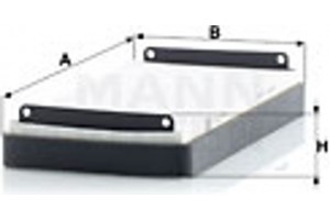 MANN-FILTER Φίλτρο, Αέρας Εσωτερικού Χώρου - Cu 2745-2