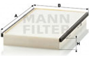 MANN-FILTER Φίλτρο, Αέρας Εσωτερικού Χώρου - Cu 2746