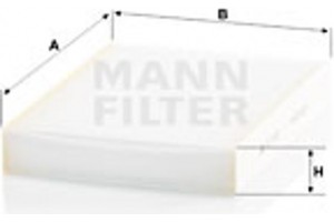 MANN-FILTER Φίλτρο, Αέρας Εσωτερικού Χώρου - Cu 27 009
