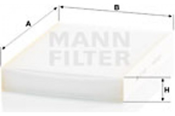 MANN-FILTER Φίλτρο, Αέρας Εσωτερικού Χώρου - Cu 27 009