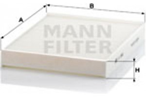 MANN-FILTER Φίλτρο, Αέρας Εσωτερικού Χώρου - Cu 2842