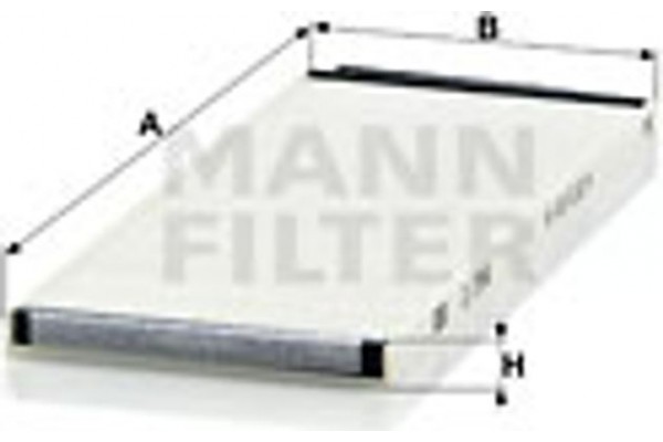 MANN-FILTER Φίλτρο, Αέρας Εσωτερικού Χώρου - Cu 2916