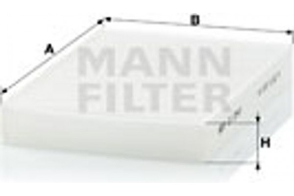 MANN-FILTER Φίλτρο, Αέρας Εσωτερικού Χώρου - Cu 2945