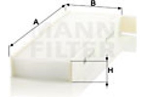 MANN-FILTER Φίλτρο, Αέρας Εσωτερικού Χώρου - Cu 29 003-2