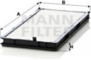 MANN-FILTER Φίλτρο, Αέρας Εσωτερικού Χώρου - Cu 3338