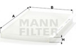 MANN-FILTER Φίλτρο, Αέρας Εσωτερικού Χώρου - Cu 3455