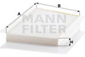 MANN-FILTER Φίλτρο, Αέρας Εσωτερικού Χώρου - Cu 3461/1