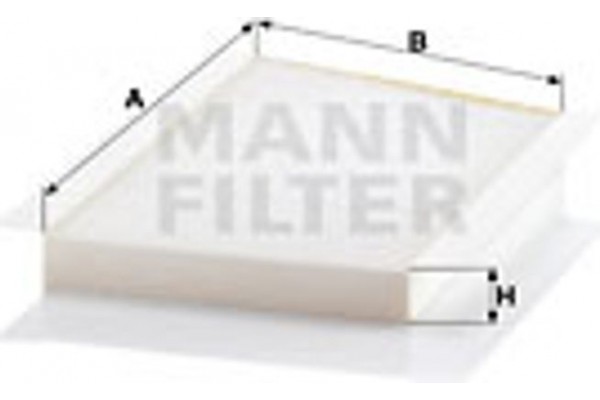 MANN-FILTER Φίλτρο, Αέρας Εσωτερικού Χώρου - Cu 3461/1