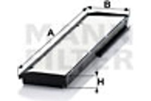 MANN-FILTER Φίλτρο, Αέρας Εσωτερικού Χώρου - Cu 3822-2