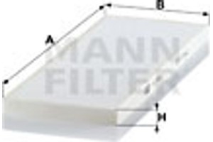 MANN-FILTER Φίλτρο, Αέρας Εσωτερικού Χώρου - Cu 3944