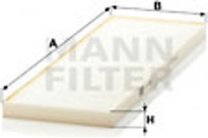 MANN-FILTER Φίλτρο, Αέρας Εσωτερικού Χώρου - Cu 4033