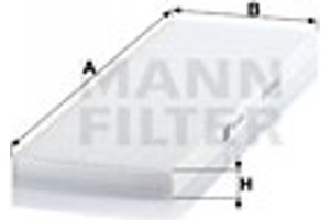 MANN-FILTER Φίλτρο, Αέρας Εσωτερικού Χώρου - Cu 4036