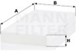 MANN-FILTER Φίλτρο, Αέρας Εσωτερικού Χώρου - Cu 40 110