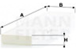 MANN-FILTER Φίλτρο, Αέρας Εσωτερικού Χώρου - Cu 5257