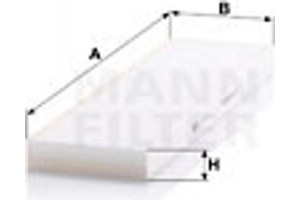 MANN-FILTER Φίλτρο, Αέρας Εσωτερικού Χώρου - Cu 52 004