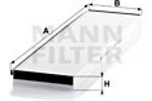 MANN-FILTER Φίλτρο, Αέρας Εσωτερικού Χώρου - Cu 5673