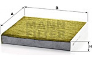 MANN-FILTER Φίλτρο, Αέρας Εσωτερικού Χώρου - Fp 1919