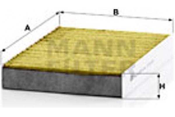 MANN-FILTER Φίλτρο, Αέρας Εσωτερικού Χώρου - Fp 25 003