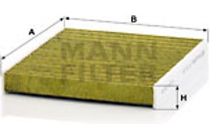 MANN-FILTER Φίλτρο, Αέρας Εσωτερικού Χώρου - Fp 26 021