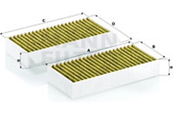 MANN-FILTER Φίλτρο, Αέρας Εσωτερικού Χώρου - Fp 26 028-2