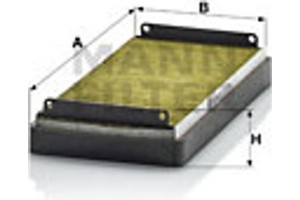 MANN-FILTER Φίλτρο, Αέρας Εσωτερικού Χώρου - Fp 2745-2