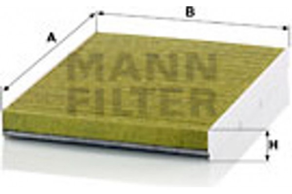 MANN-FILTER Φίλτρο, Αέρας Εσωτερικού Χώρου - Fp 2862