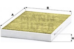 MANN-FILTER Φίλτρο, Αέρας Εσωτερικού Χώρου - Fp 3037