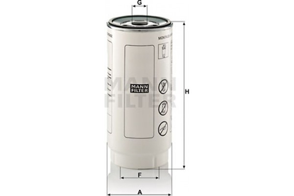 MANN-FILTER Φίλτρο Καυσίμου - Pl 420/7 X
