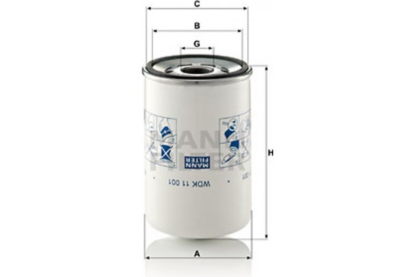 MANN-FILTER Φίλτρο Καυσίμου - Wdk 11 001