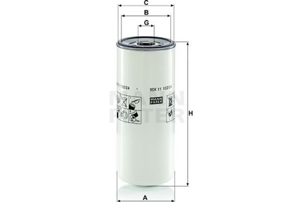 MANN-FILTER Φίλτρο Καυσίμου - Wdk 11 102/24