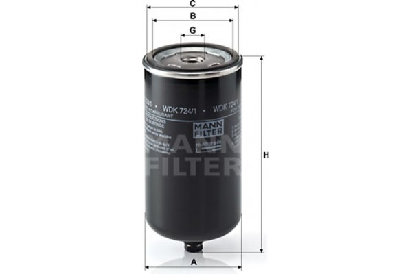 MANN-FILTER Φίλτρο Καυσίμου - Wdk 724/1