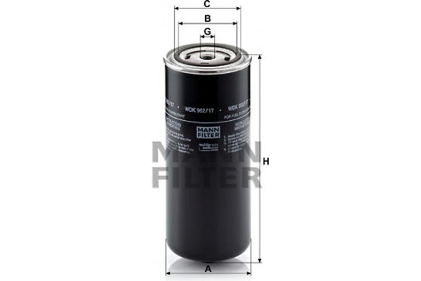 MANN-FILTER Φίλτρο Καυσίμου - Wdk 962/17