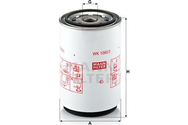 MANN-FILTER Φίλτρο Καυσίμου - Wk 1060/3 X