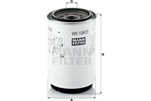 MANN-FILTER Φίλτρο Καυσίμου - Wk 1060/5 X