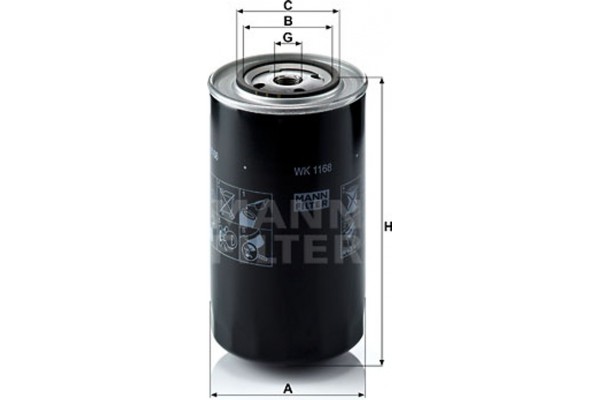 MANN-FILTER Φίλτρο Καυσίμου - Wk 1168