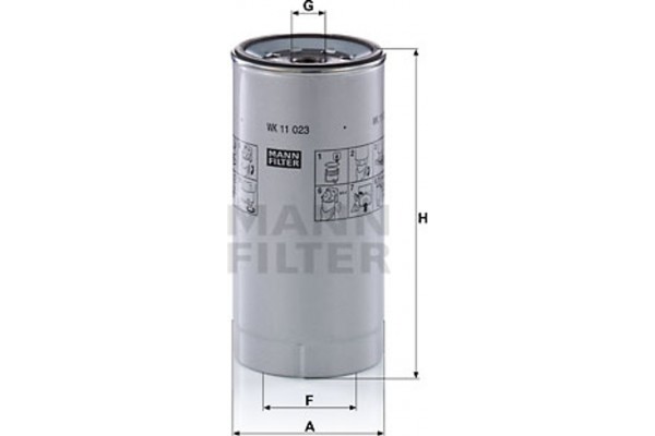 MANN-FILTER Φίλτρο Καυσίμου - Wk 11 023 Z