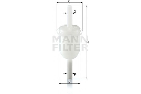 MANN-FILTER Φίλτρο Καυσίμου - Wk 31/4 (10)