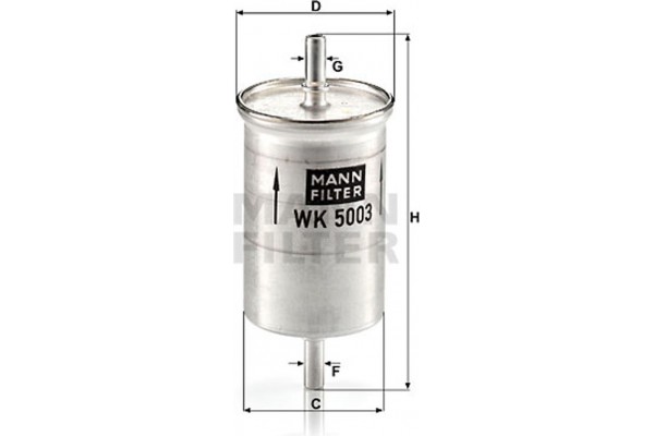 MANN-FILTER Φίλτρο Καυσίμου - Wk 5003