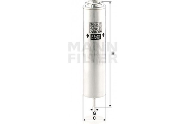 MANN-FILTER Φίλτρο Καυσίμου - Wk 5005/1 Z