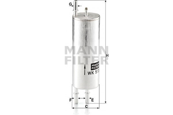 MANN-FILTER Φίλτρο Καυσίμου - Wk 513/3