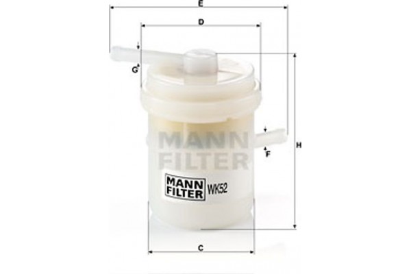 MANN-FILTER Φίλτρο Καυσίμου - Wk 52