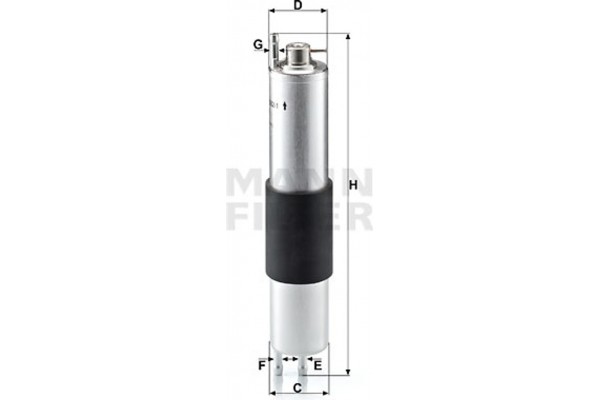 MANN-FILTER Φίλτρο Καυσίμου - Wk 532/1