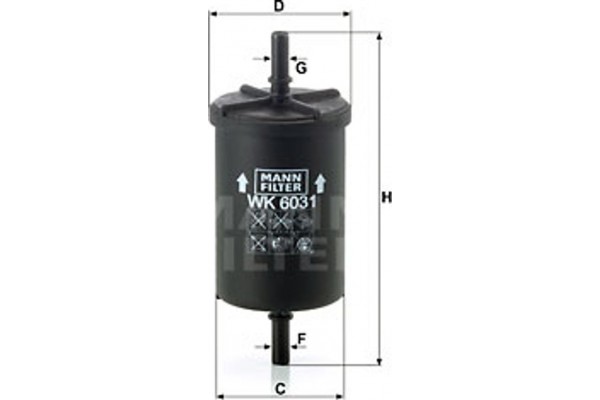 MANN-FILTER Φίλτρο Καυσίμου - Wk 6031