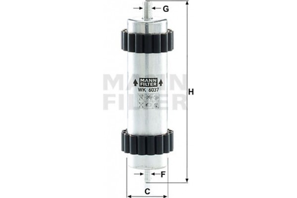 MANN-FILTER Φίλτρο Καυσίμου - Wk 6037