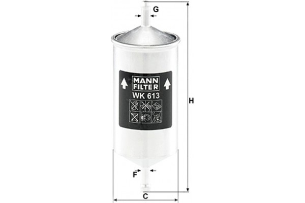 MANN-FILTER Φίλτρο Καυσίμου - Wk 613