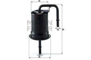 MANN-FILTER Φίλτρο Καυσίμου - Wk 614/45