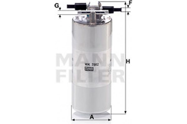 MANN-FILTER Φίλτρο Καυσίμου - Wk 7002