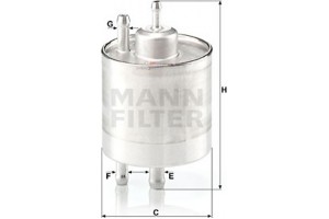 MANN-FILTER Φίλτρο Καυσίμου - Wk 711/1
